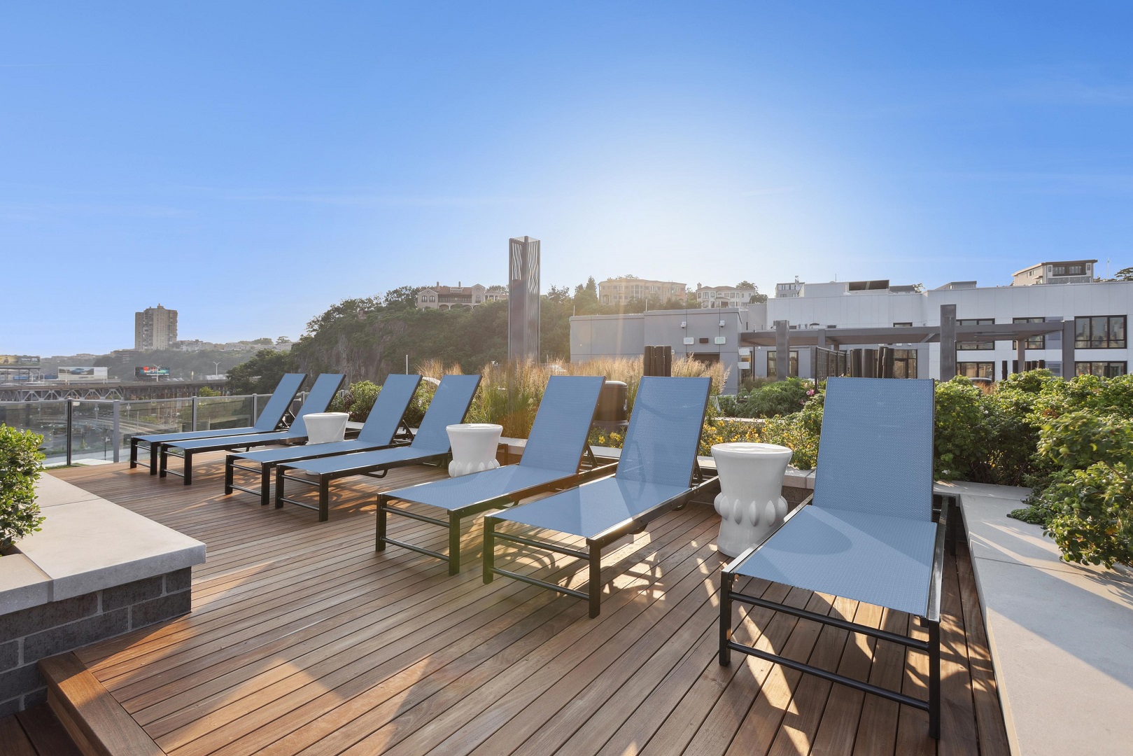 Rooftop seating