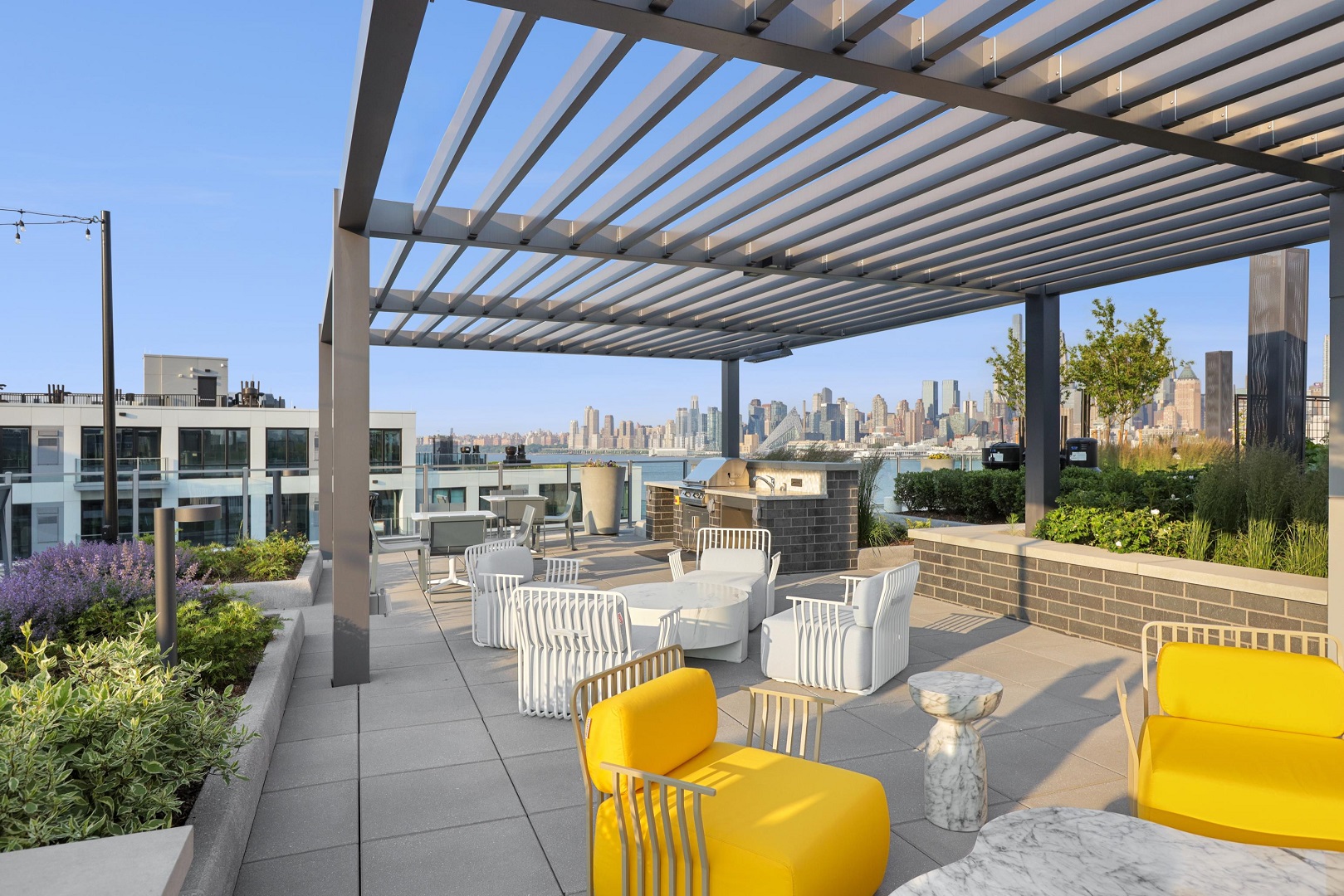 Rooftop seating