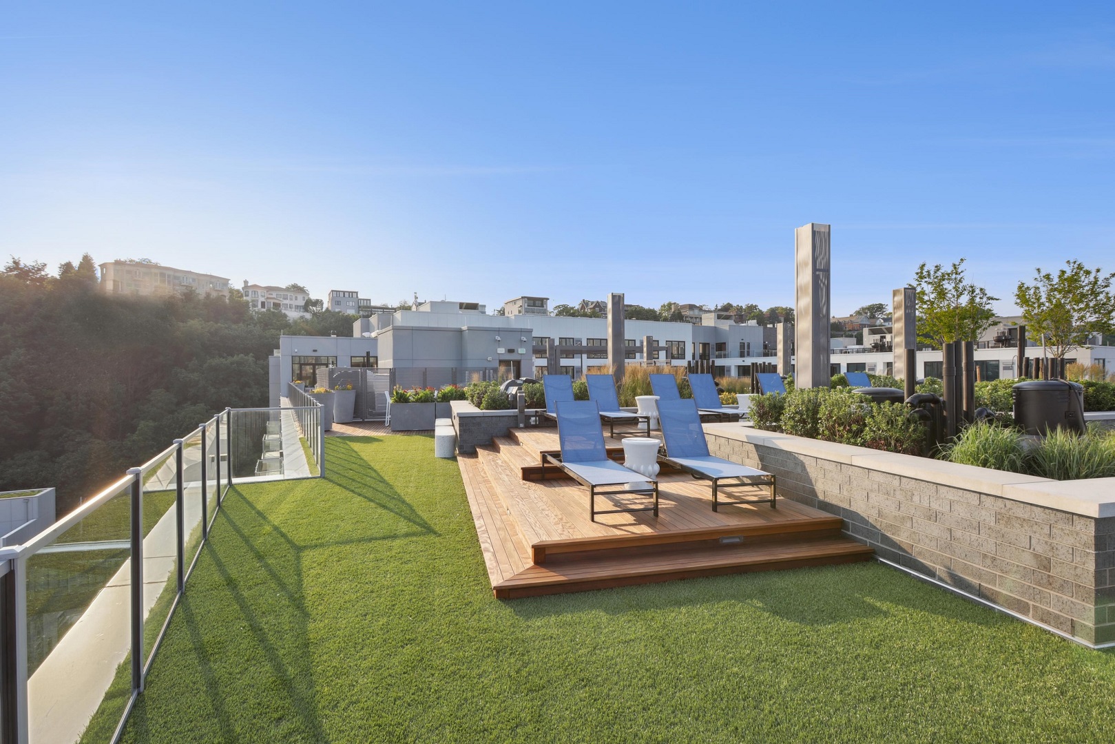 Rooftop seating
